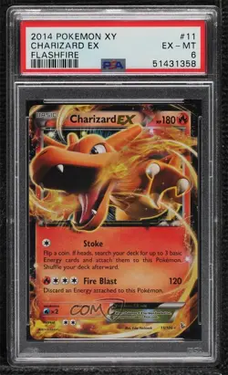 Charizard EX Pokemon XY Flashfire PSA 6 - Image 1