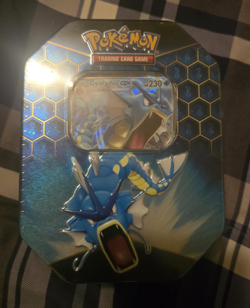 Pokemon TCG Hidden Fates Gyarados GX Tin NEW & Factory Sealed - Image 1