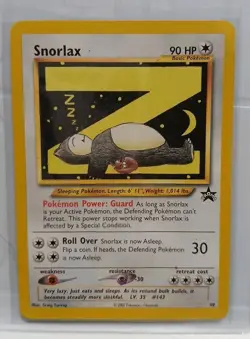 Pokemon SNORLAX #49 Sleeping Black Star Promo WOTC - Image 1