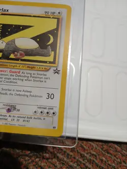 Pokemon SNORLAX #49 Sleeping Black Star Promo WOTC - Image 2