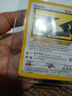 Pokemon SNORLAX #49 Sleeping Black Star Promo WOTC - Image 5