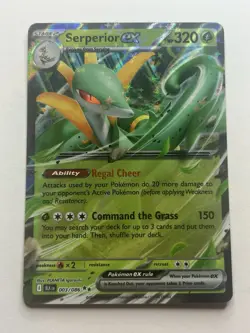 Serperior EX | 003/086 | Black Bolt | Pokemon TCG | Double Rare Holo | NM - Image 1