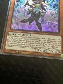 Yugioh - Nightmare Apprentice - LEDE-EN029 - Quarter Century Rare - 1st Edition - Image 2