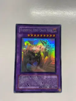 USA Seller Yugioh Elemental Hero Chaos Neos GLAS-EN036 Ghost Rare 1st Edition - Image 1