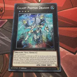 Yugioh! Galaxy Photon Dragon Prismatic Secret Rare - MP24-EN070 1st Edition - EN - Image 1