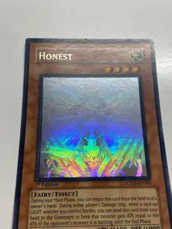 USA Seller Yugioh Honest Light of Destruction LODT-EN001 1st Edition Ghost Rare - Image 2
