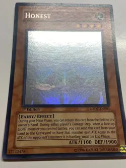 USA Seller Yugioh Honest Light of Destruction LODT-EN001 1st Edition Ghost Rare - Image 3
