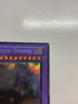 Yugioh Elemental Hero Chaos Neos/Rainbow Dragon Misprint GLAS-EN036 1st Edition - Image 5