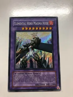USA Seller Yugioh Elemental Hero Magma Neos TAEV-EN043 Secret Rare VLP - Image 1