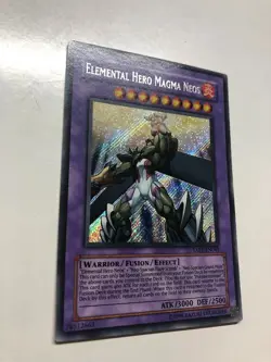 USA Seller Yugioh Elemental Hero Magma Neos TAEV-EN043 Secret Rare VLP - Image 3