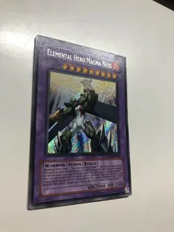 USA Seller Yugioh Elemental Hero Magma Neos TAEV-EN043 Secret Rare NM - Image 3