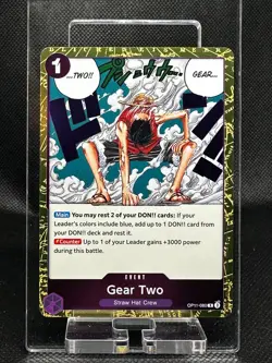 Gear Two OP11-080 English R A Fist of Divine Speed One Piece Card Game - Image 1