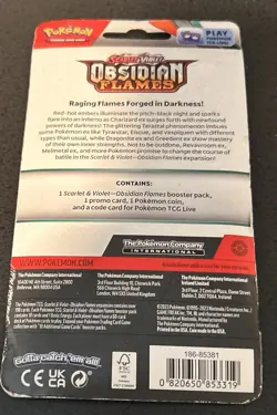 Pokemon TCG Scarlet & Violet Obsidian Flames Pawmi Promo Card with Coin - Image 2