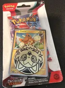 Pokemon TCG Scarlet & Violet Obsidian Flames Pawmi Promo Card with Coin - Image 3