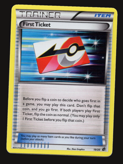 Pokemon TCG First Ticket Holo Dragon Vault Black & White BW 19 NM-VLP Card - Image 1