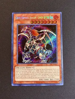 Yu-Gi-Oh! TCG Chaos Emperor Dragon Envoy of the End IOC-EN000 Secret Rare Card - Image 1