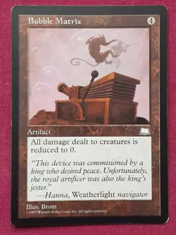 Magic The Gathering WEATHERLIGHT BUBBLE MATRIX artifact card MTG - Image 1