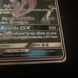 Pokemon Mewtwo GX Full Art Holo Ultra Secret Rare Card 78/73 Shining Legends - Image 3