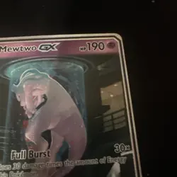 Pokemon Mewtwo GX Full Art Holo Ultra Secret Rare Card 78/73 Shining Legends - Image 4