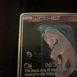 Pokemon Mewtwo GX Full Art Holo Ultra Secret Rare Card 78/73 Shining Legends - Image 5