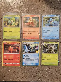 (6) Pokemon TCG Galaxy Swirl Cosmo Holo Card Lot. NM. 25th Mimikyu. - Image 1