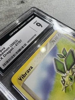 Pokemon Card Vibrava CGC 9 Mint, e-Reader EX Dragon 47/97, 2003 (1) - Image 5