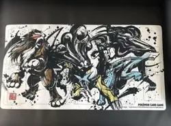 Pokemon Card Game Sumi-e Retsuden Entei & Suicune & Raikou Rubber Play Mat - Image 2