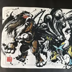 Pokemon Card Game Sumi-e Retsuden Entei & Suicune & Raikou Rubber Play Mat - Image 4