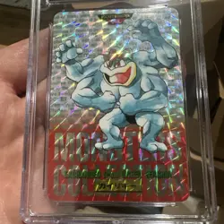 Pokemon Card Japanese CGC 8 NM-M Machamp Pocket Monsters Carddass 1996 🔥 - Image 2