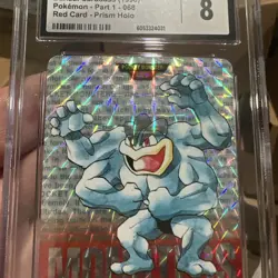 Pokemon Card Japanese CGC 8 NM-M Machamp Pocket Monsters Carddass 1996 🔥 - Image 4