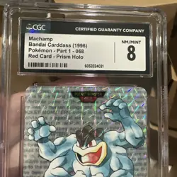Pokemon Card Japanese CGC 8 NM-M Machamp Pocket Monsters Carddass 1996 🔥 - Image 5