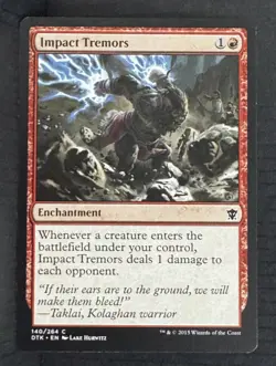 Impact Tremors #140 | DTK Dragons of Tarkir | MTG - Image 1