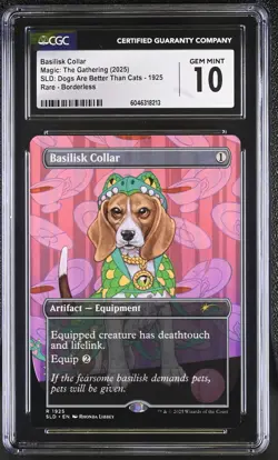 BASILISK COLLAR Secret Lair Dogs Are Better... Rare CGC 10 MTG [Nostalgium] - Image 1