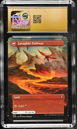 RIVERGLIDE PATHWAY Zendikar Rising Borderless Rare CGC Pristine 10 MTG [NOS] - Image 2
