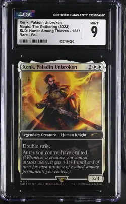 XENK, PALADIN UNBROKEN Secret Lair Foil Rare CGC 9 MTG EDH [Nostalgium] - Image 1