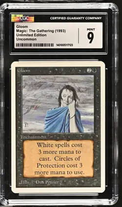 GLOOM Unlimited U CGC 9 MTG [Nostalgium] - Image 1