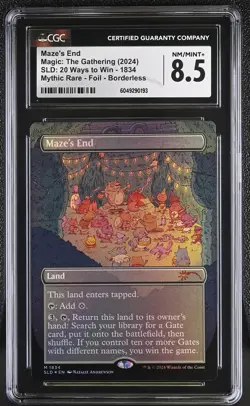 MAZE'S END Secret Lair Foil Mythic CGC 8.5 MTG [Nostalgium] - Image 1
