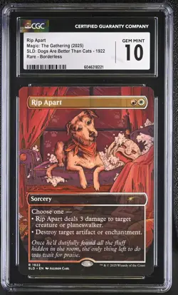 RIP APART Secret Lair Dogs Are Better... Rare CGC 10 MTG [Nostalgium] - Image 1