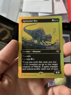 1 x Agonasaur Rex - First-Place Foil - Aetherdrift - NM-Mint - MTG - Image 1