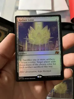 MTG Radiant Lotus Foil from Aetherdrift. - Image 1