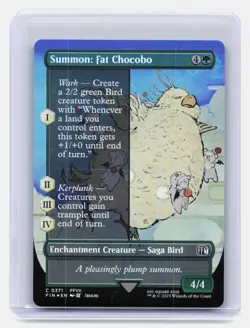 Summon: Fat Chocobo (Borderless) MTG FINAL FANTASY #371 Common,Foil - Image 1