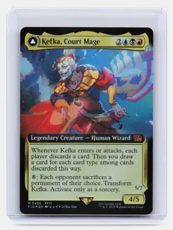 Kefka, Court Mage/Ruler of Ruin Extended Art MTG FINAL FANTASY #496 Mythic,Foil - Image 1