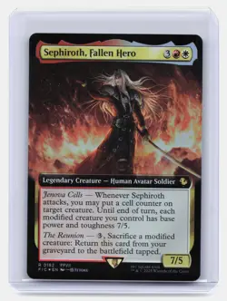 Sephiroth, Fallen Hero (Extended Art) MTG FINAL FANTASY #182 Rare,Foil - Image 1