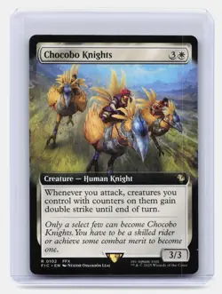 Chocobo Knights (Extended Art) MTG FINAL FANTASY #102 Rare - Image 1