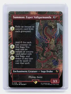 Summon: Esper Valigarmanda (Borderless) MTG FINAL FANTASY #198 Rare,Foil - Image 1