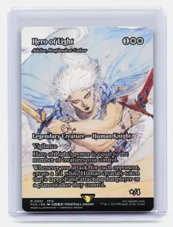 Hero of Light MTG FINAL FANTASY: Through the Ages #1 Rare Showcase Borderless - Image 1
