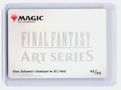 Dion, Bahamut's Dominant Art Card MTG Art Series: FINAL FANTASY #42 - Image 2