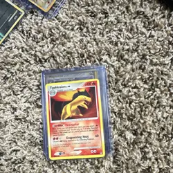 Typhlosion Mysterious Treasures 16/123 Holo Pokemon TCG Card Stage 2 110 HP - Image 1