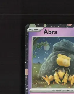 Abra 063/165 Scarlet & Violet 151 Cosmos Holo Rare Holo Pokemon Card NM - Image 3