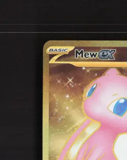Mew ex 205/165 Scarlet & Violet 151 Full Art Secret Rare Holo Pokemon Card NM - Image 3